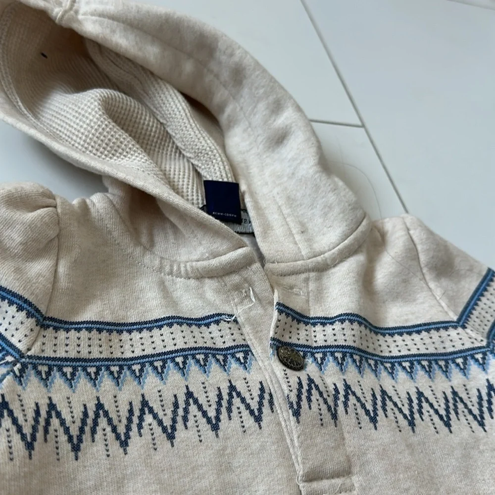 Ralph Lauren girls fair isle sweater with skirt 24m cream and navy